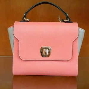 🇨🇮 Coral Italian Leather Purse